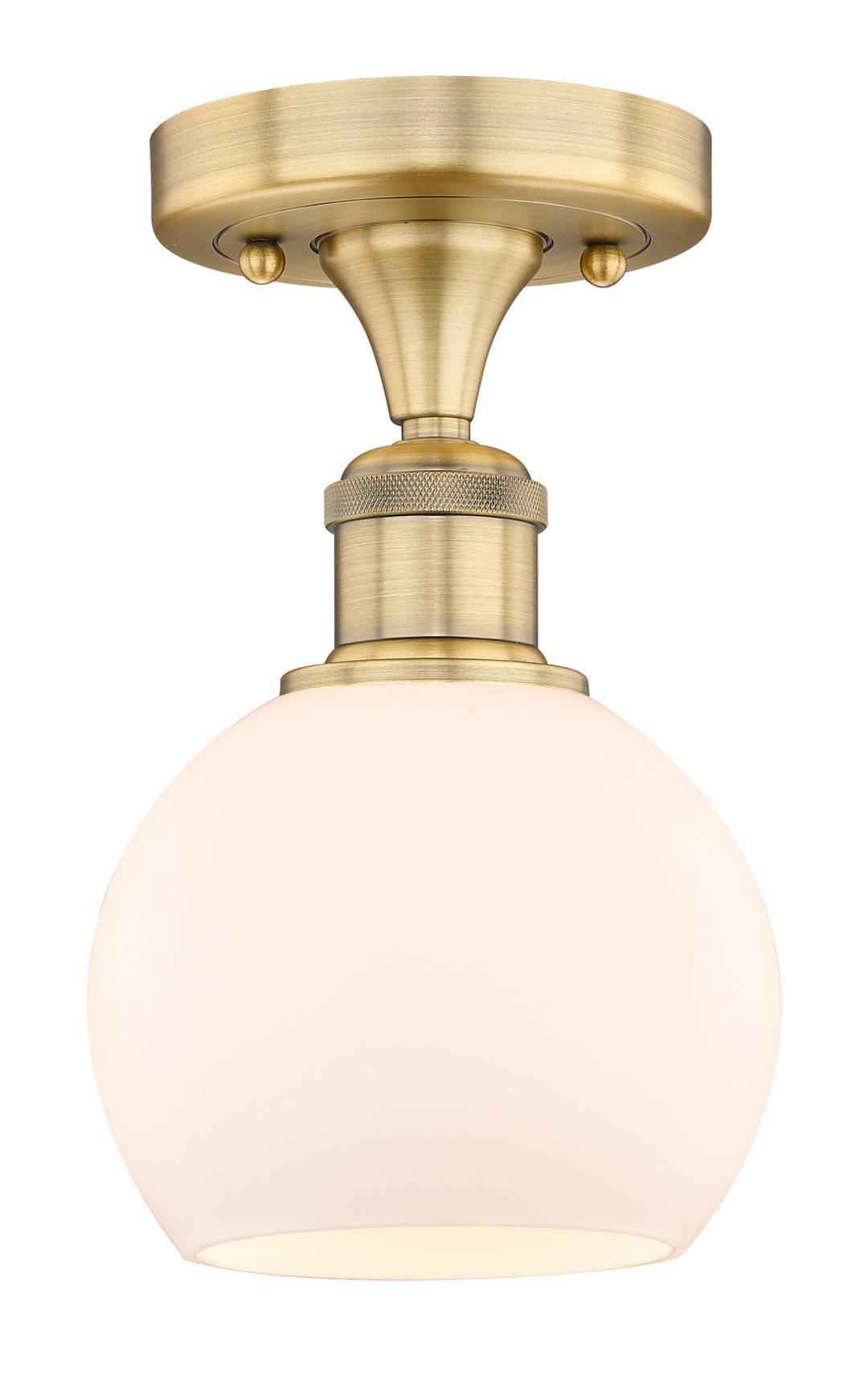 Innovations Lighting Athens 6" Semi-Flush Mount - Brushed Brass
