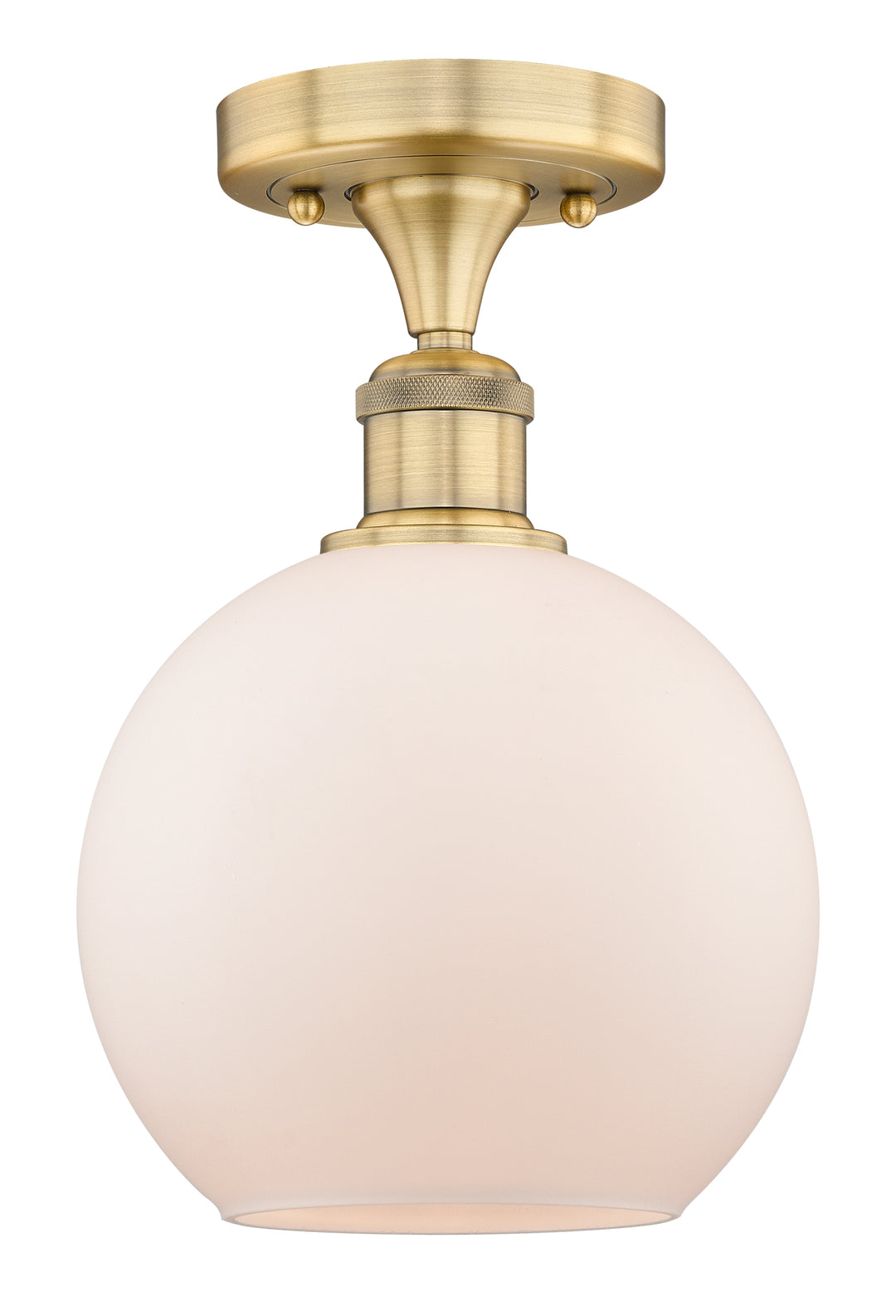 Innovations Lighting Athens 8" Semi-Flush Mount - Brushed Brass