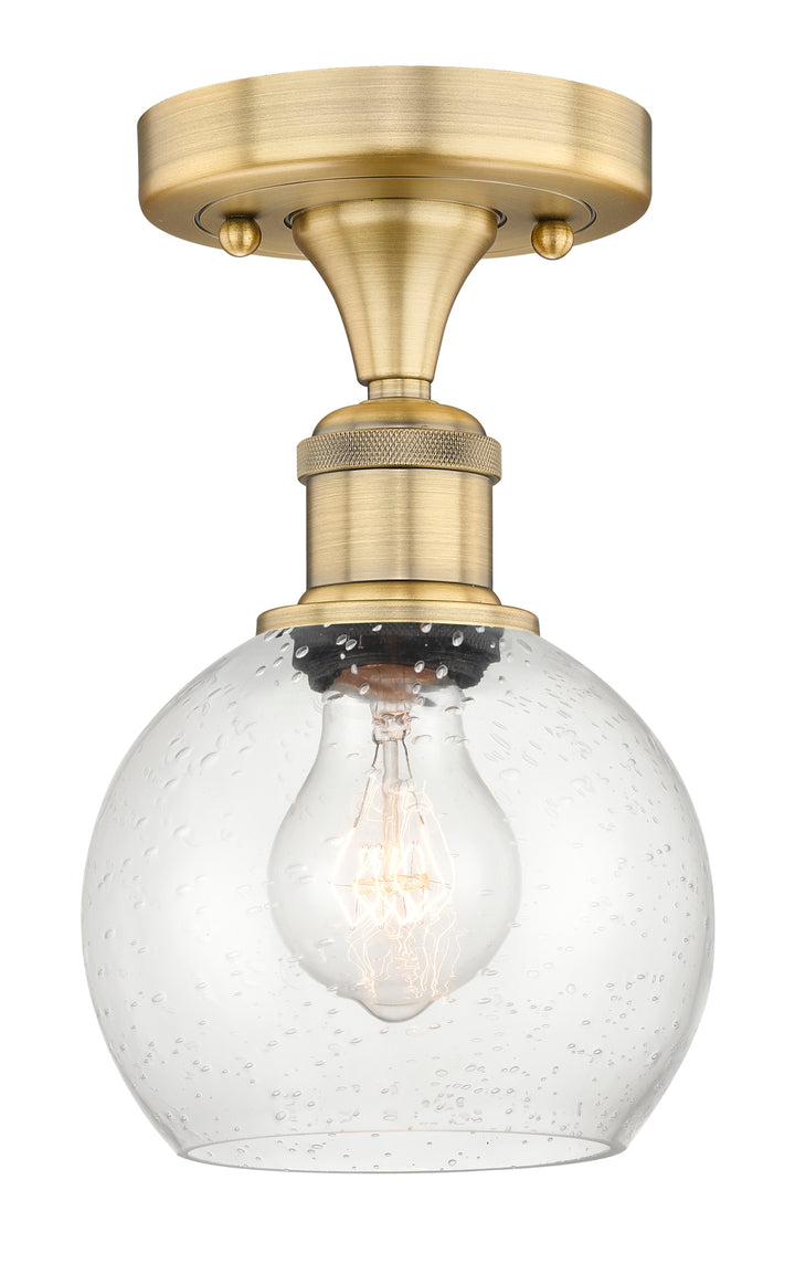 Innovations Lighting Athens 6" Semi-Flush Mount - Brushed Brass