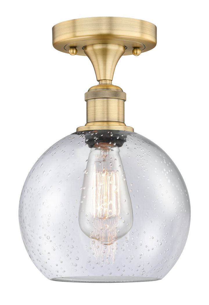 Innovations Lighting Athens 8" Semi-Flush Mount - Brushed Brass