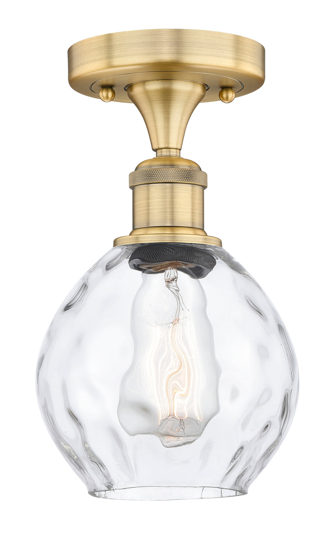 Innovations Lighting Waverly 6" Semi-Flush Mount - Brushed Brass
