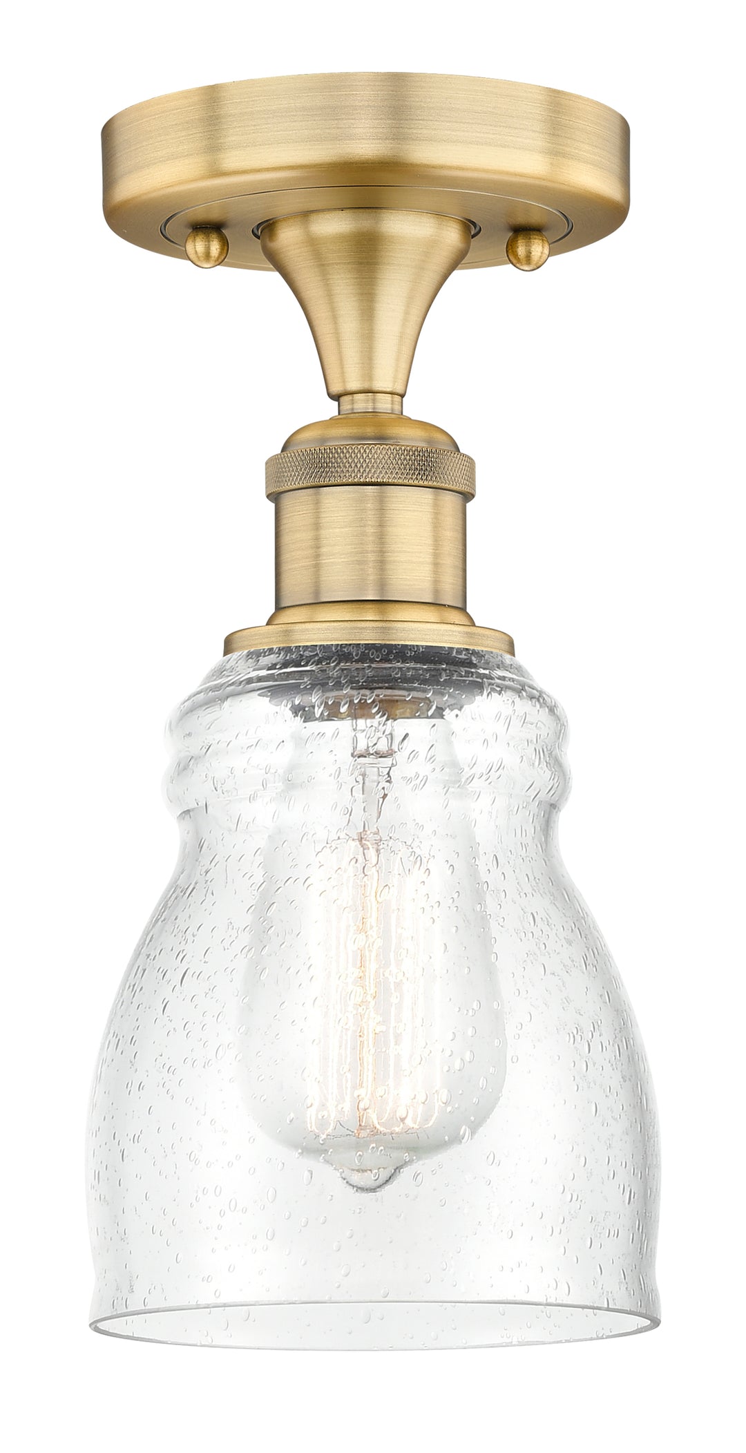 Innovations Lighting Ellery 5" Semi-Flush Mount - Brushed Brass