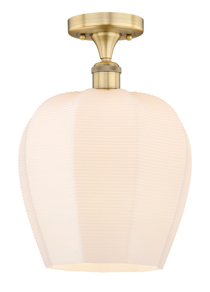 Innovations Lighting Norfolk 12" Semi-Flush Mount - Brushed Brass