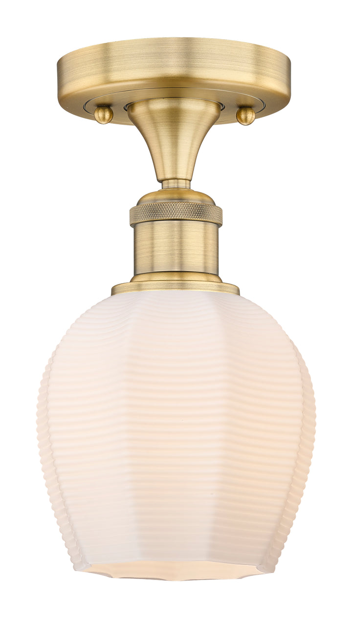 Innovations Lighting Norfolk 6" Semi-Flush Mount - Brushed Brass