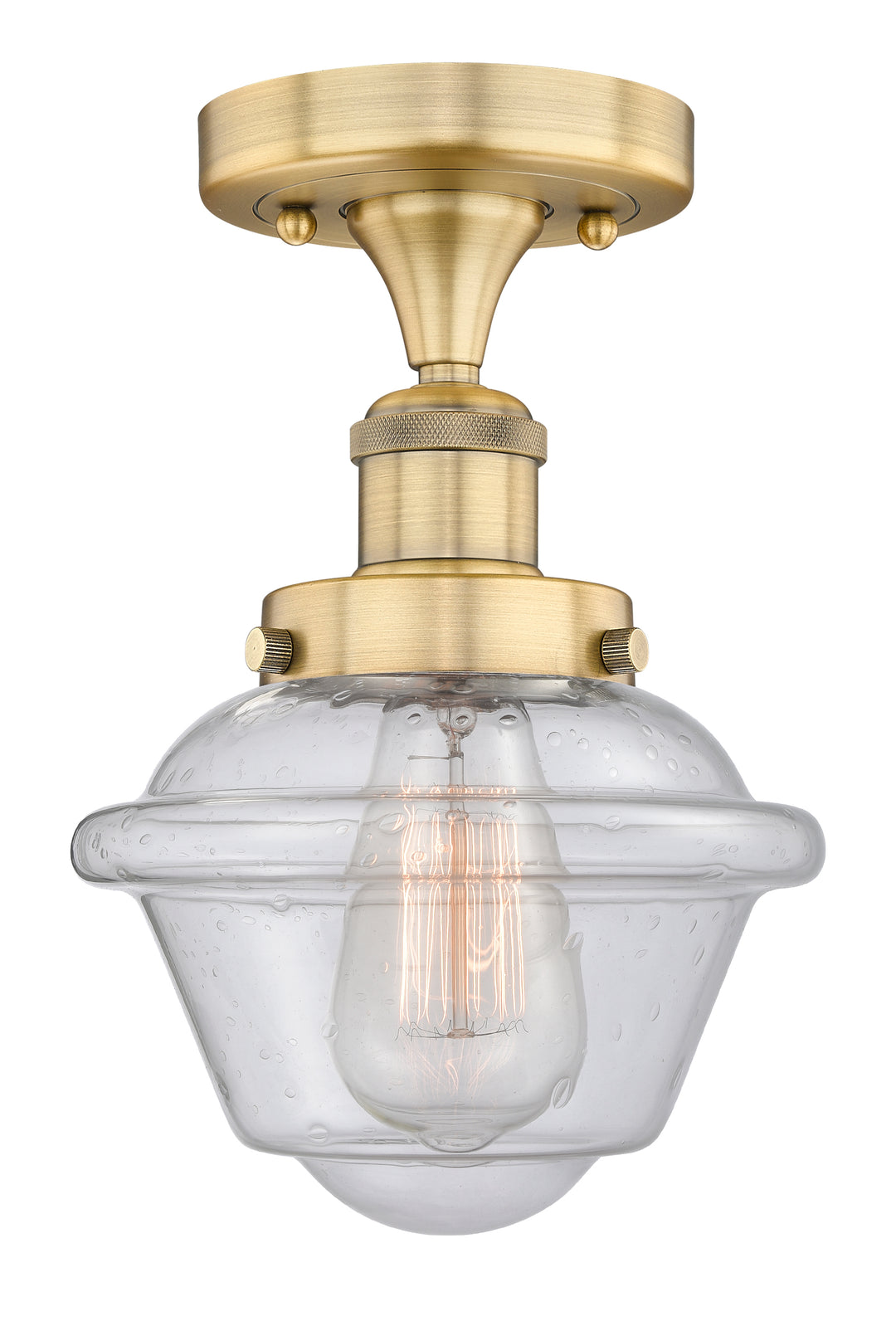 Innovations Lighting Oxford 7.5" Semi-Flush Mount - Brushed Brass