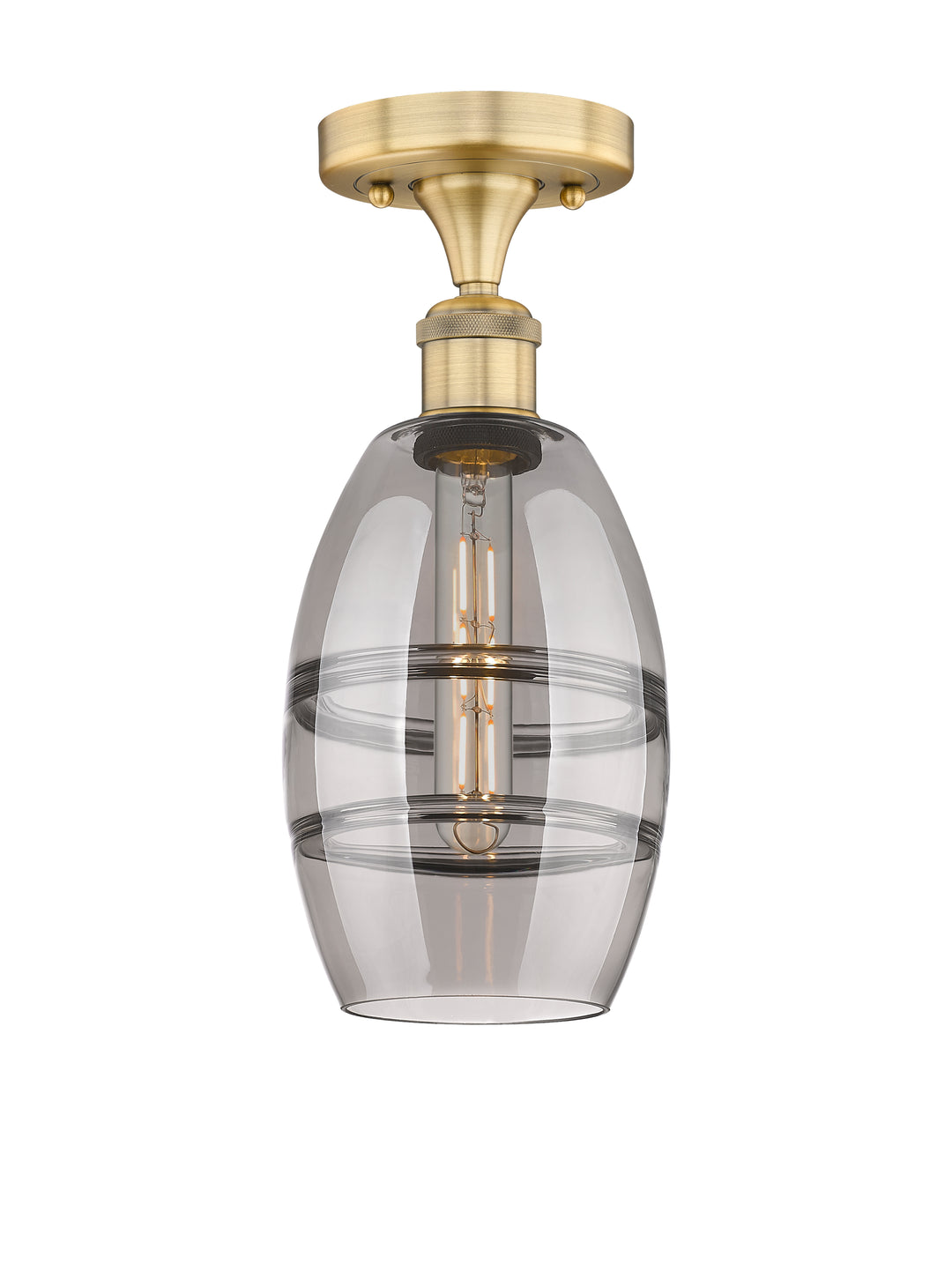 Innovations Lighting Vaz 6" Semi-Flush Mount - Brushed Brass