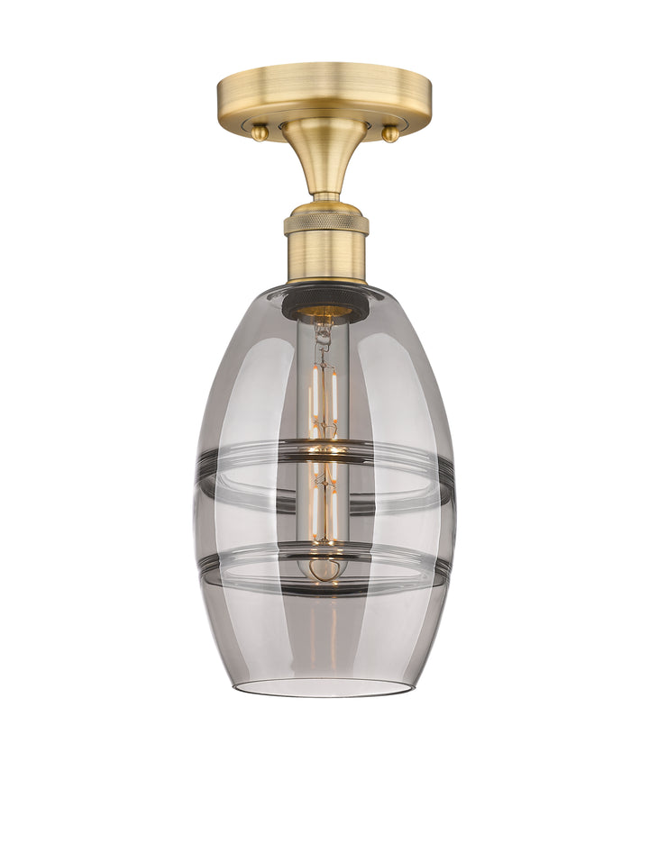 Innovations Lighting Vaz 6" Semi-Flush Mount - Brushed Brass