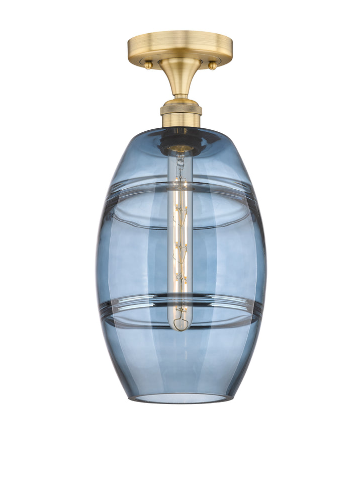Innovations Lighting Vaz 8" Semi-Flush Mount - Brushed Brass