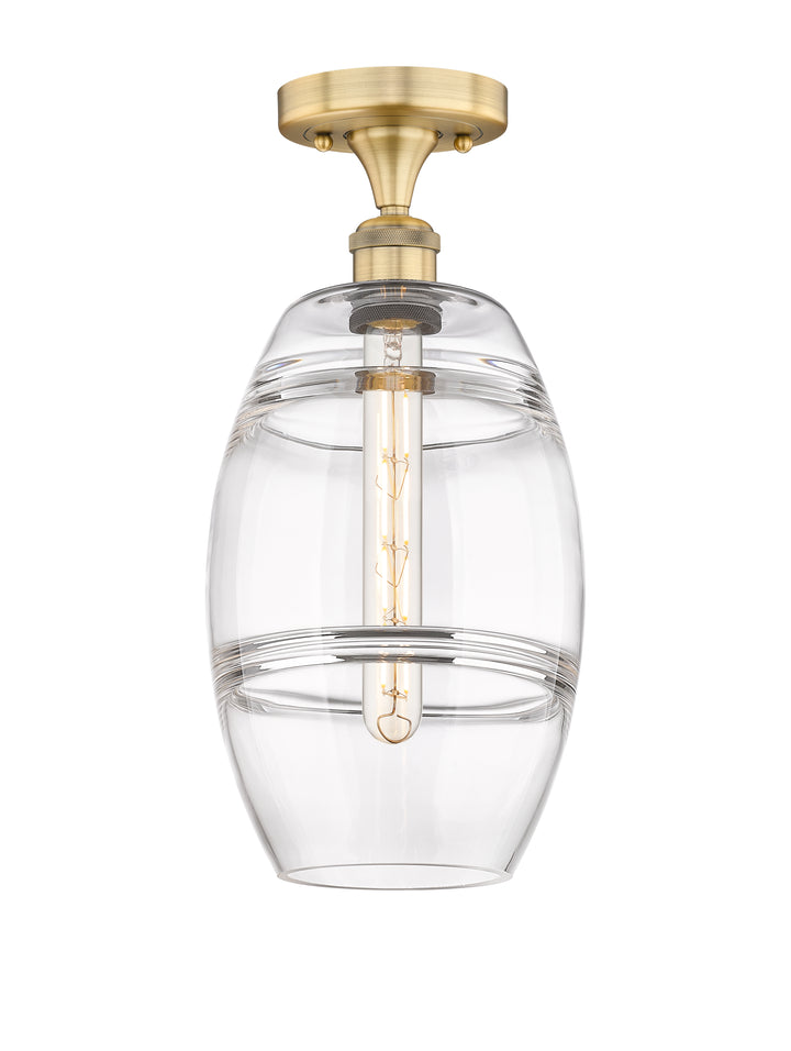 Innovations Lighting Vaz 8" Semi-Flush Mount - Brushed Brass
