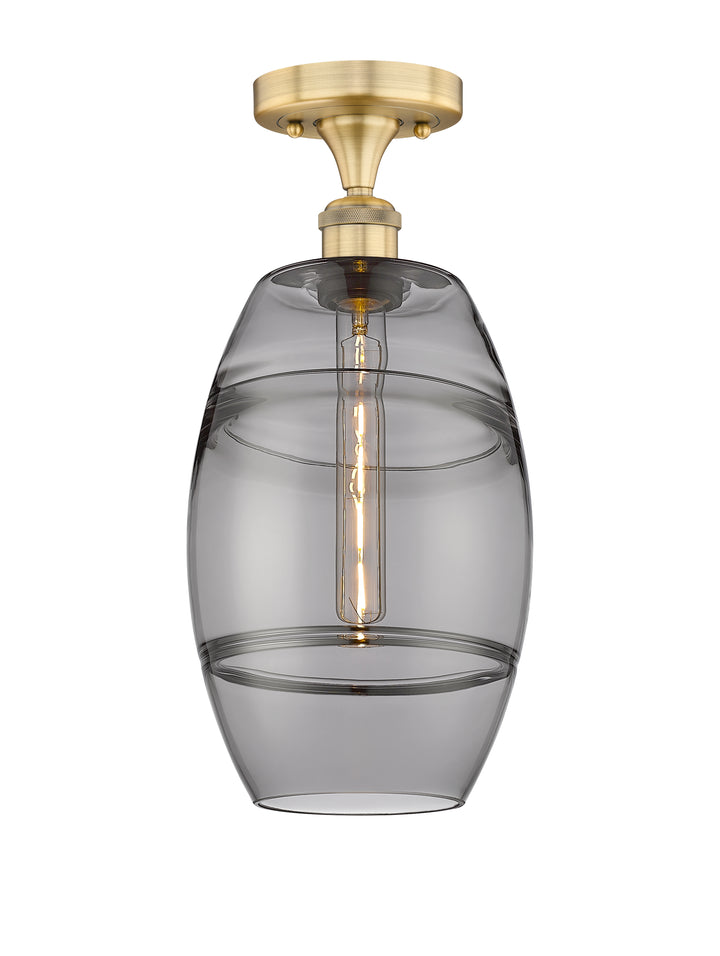 Innovations Lighting Vaz 8" Semi-Flush Mount - Brushed Brass