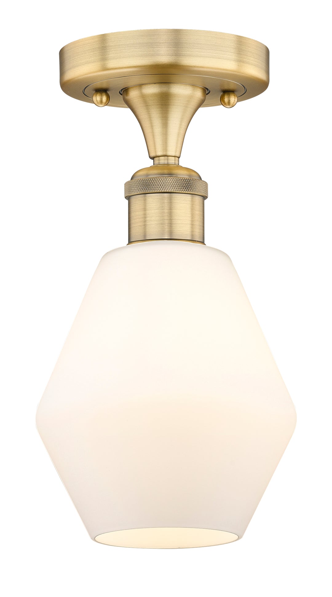 Innovations Lighting Cindyrella 6" Semi-Flush Mount - Brushed Brass
