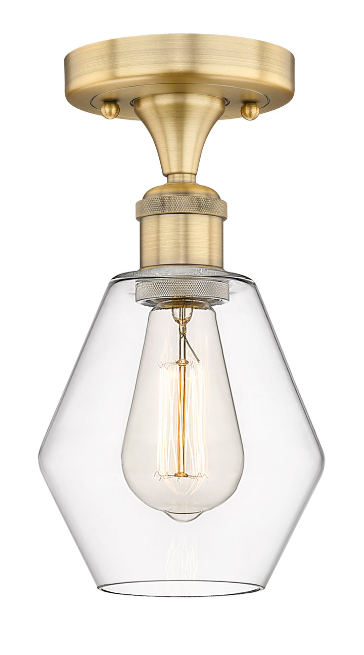 Innovations Lighting Cindyrella 6" Semi-Flush Mount - Brushed Brass