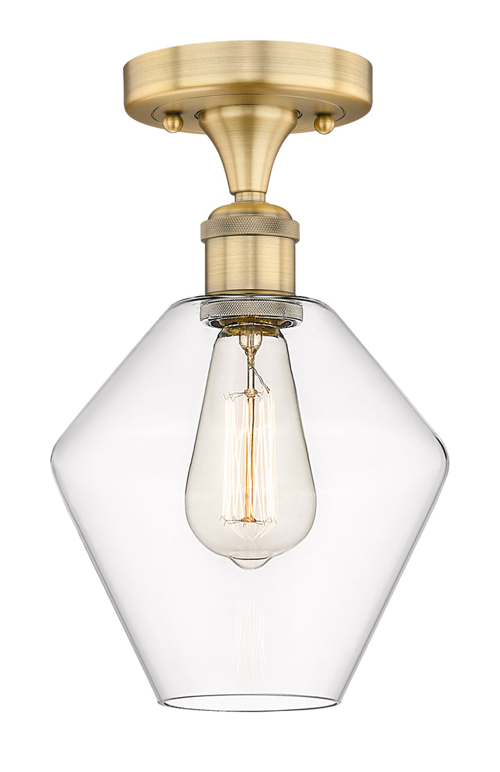 Innovations Lighting Cindyrella 8" Semi-Flush Mount - Brushed Brass