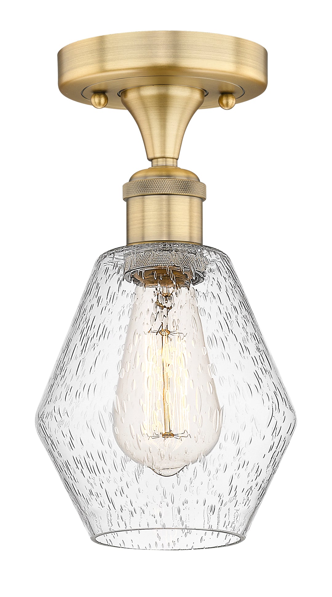Innovations Lighting Cindyrella 6" Semi-Flush Mount - Brushed Brass