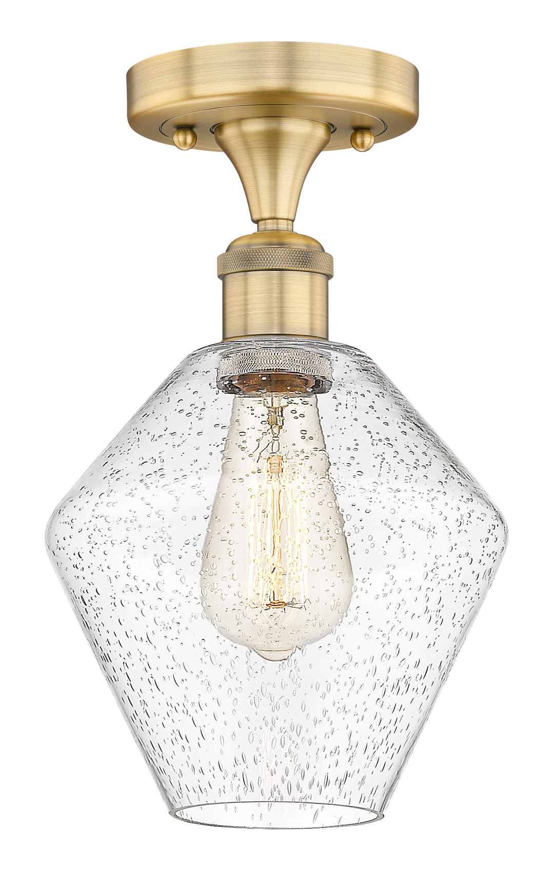 Innovations Lighting Cindyrella 8" Semi-Flush Mount - Brushed Brass