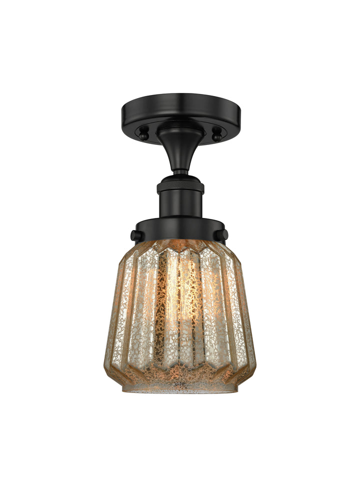 Innovations Lighting Chatham 6" Semi-Flush Mount - Matte Black