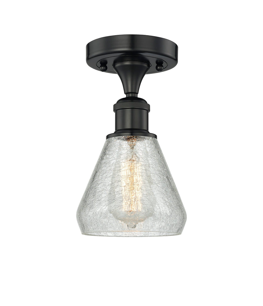 Innovations Lighting Conesus 6" Semi-Flush Mount - Matte Black