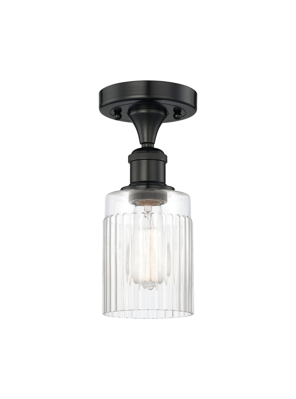 Innovations Lighting Hadley 5" Semi-Flush Mount - Matte Black