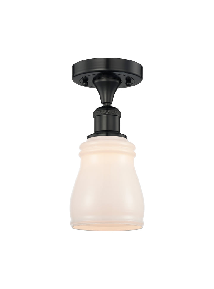 Innovations Lighting Ellery 5" Semi-Flush Mount - Matte Black