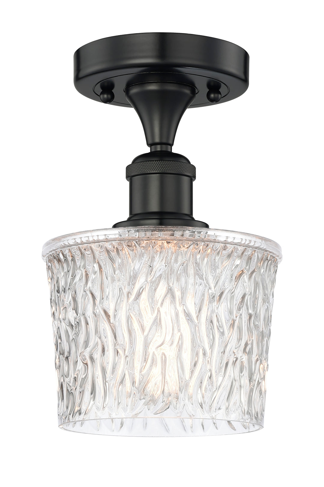 Innovations Lighting Niagara 6.5" Semi-Flush Mount - Matte Black