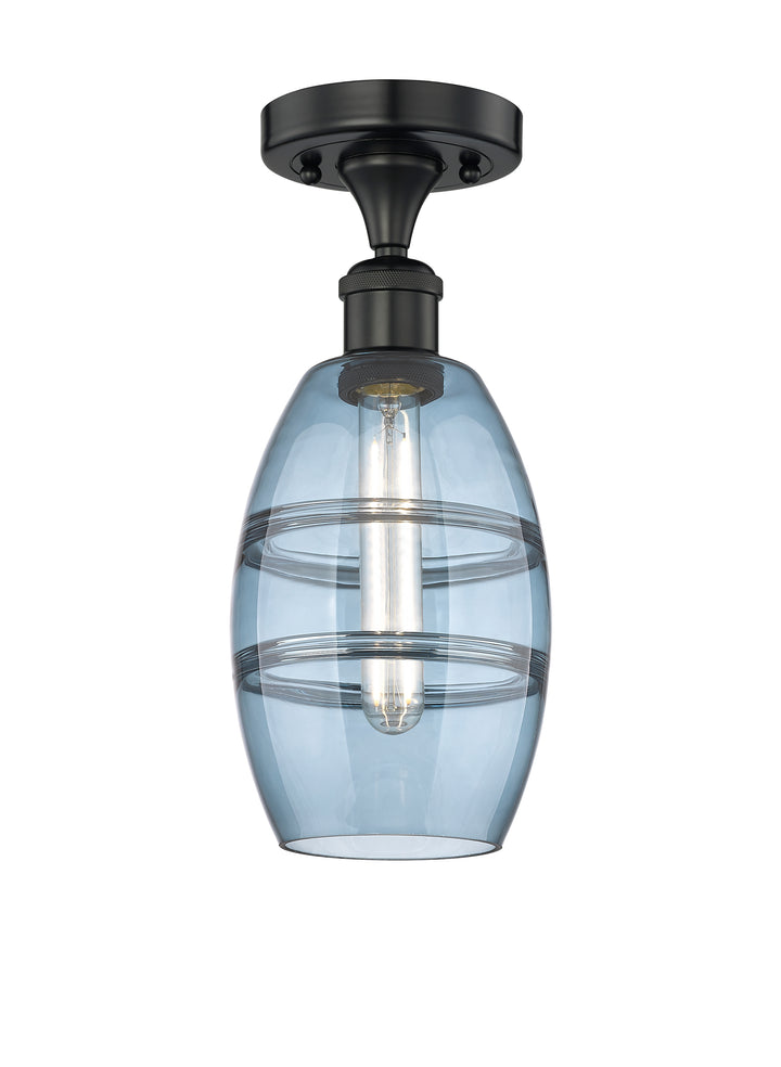 Innovations Lighting Vaz 6" Semi-Flush Mount - Matte Black