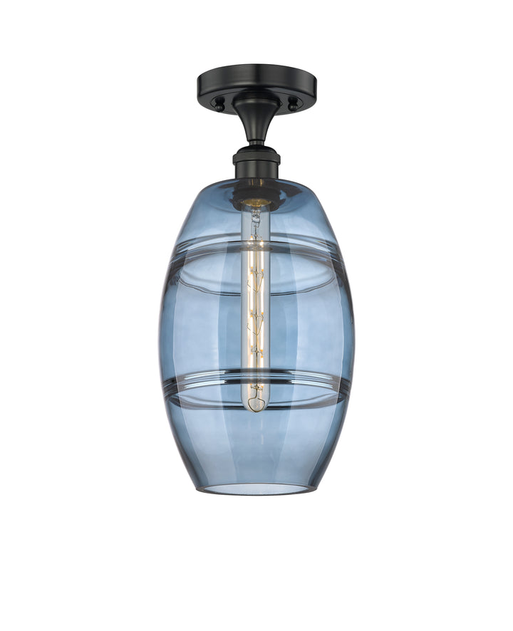Innovations Lighting Vaz 8" Semi-Flush Mount - Matte Black