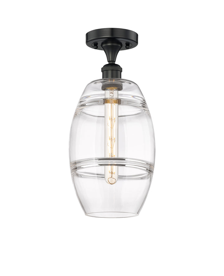 Innovations Lighting Vaz 8" Semi-Flush Mount - Matte Black