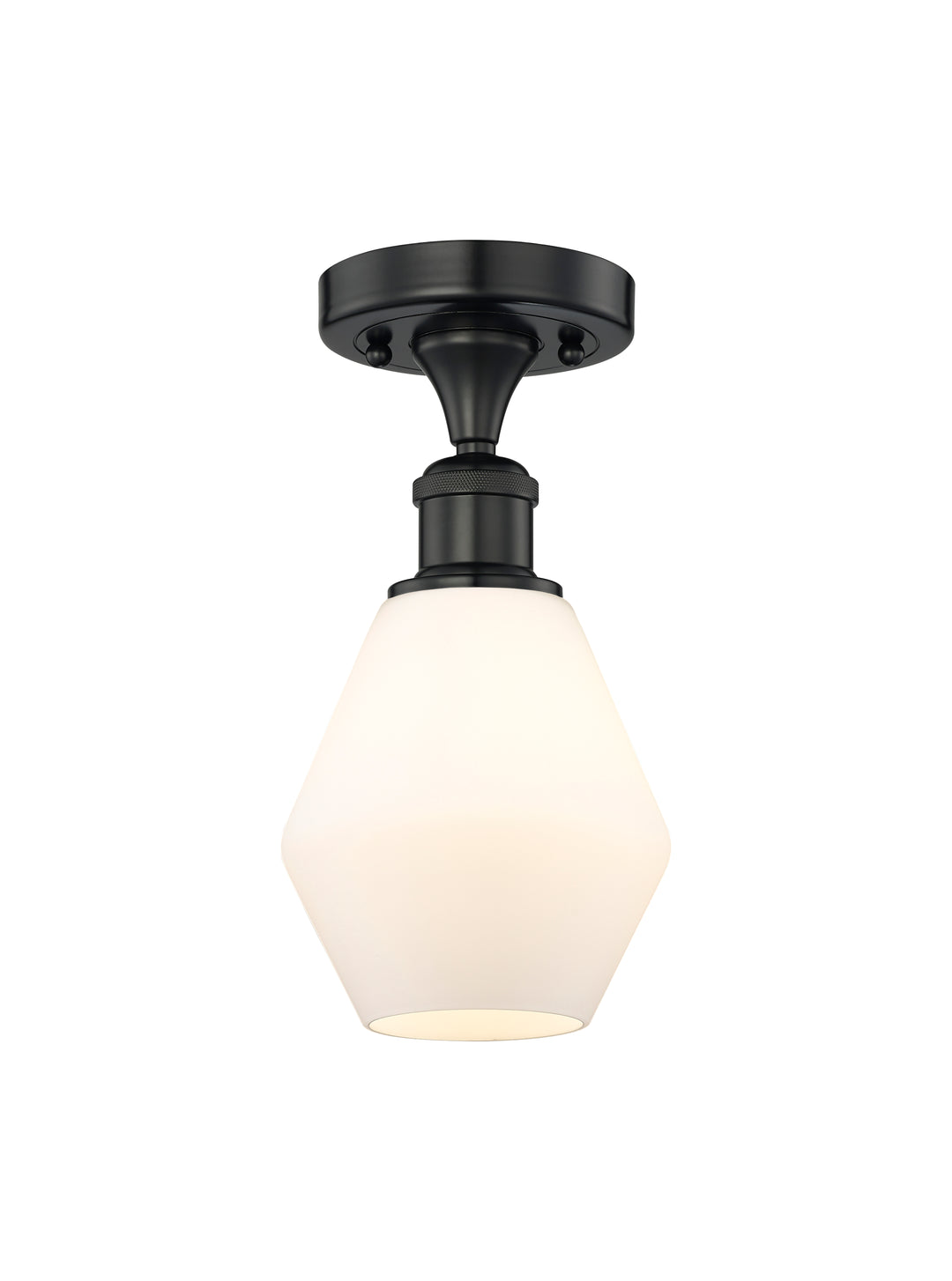 Innovations Lighting Cindyrella 6" Semi-Flush Mount - Matte Black