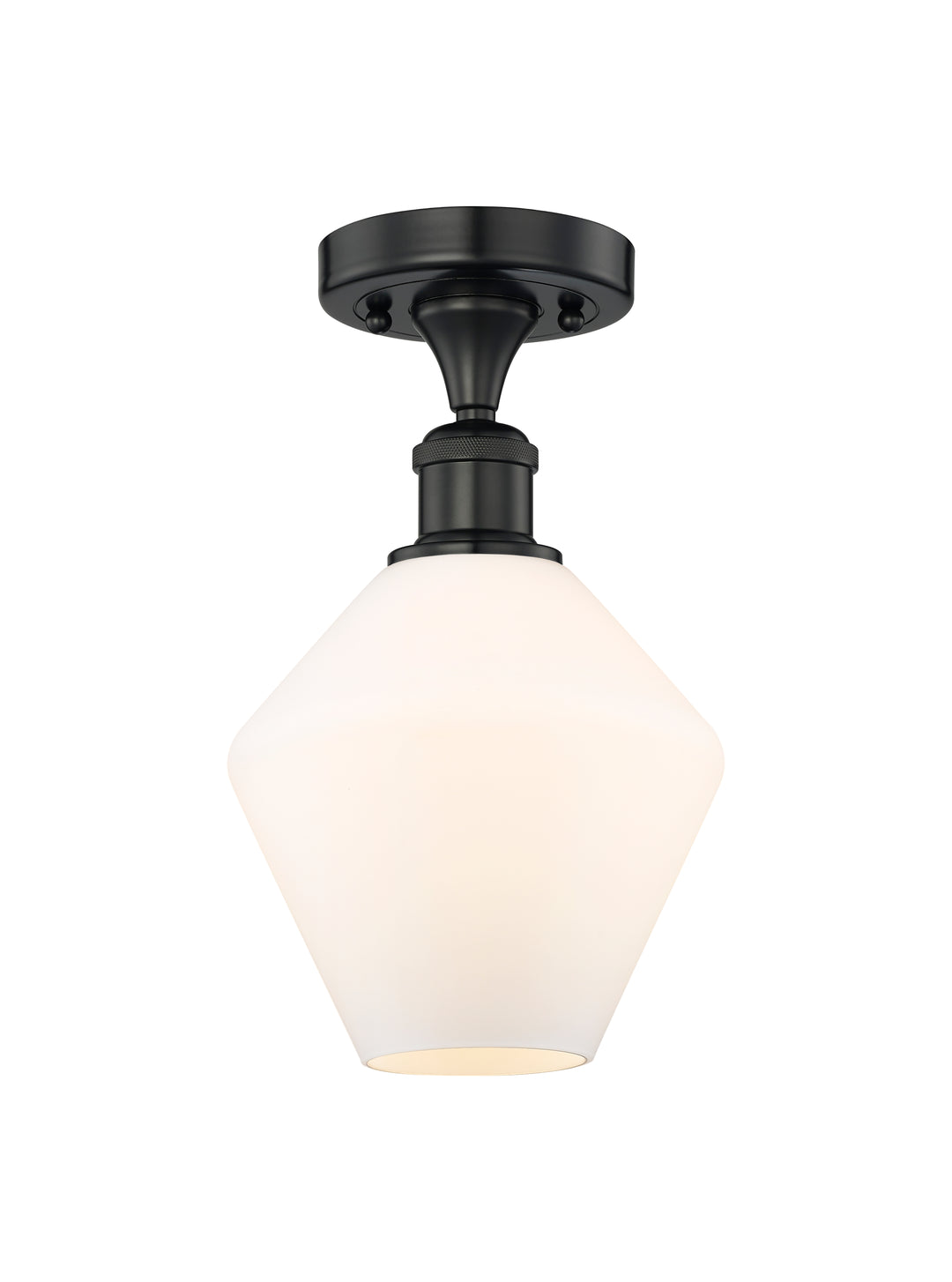 Innovations Lighting Cindyrella 8" Semi-Flush Mount - Matte Black