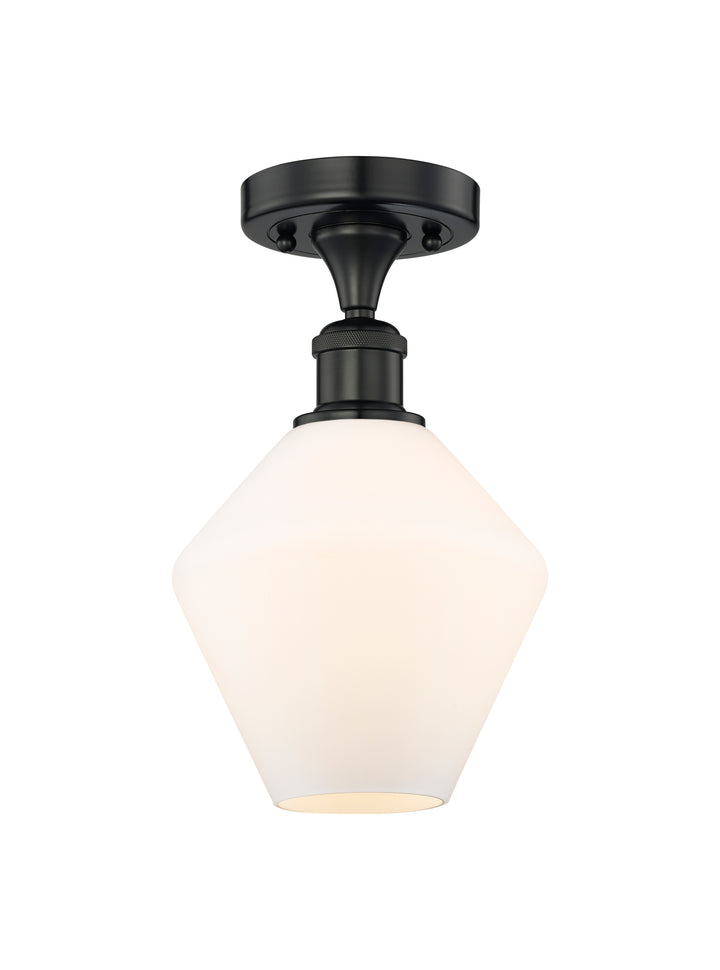 Innovations Lighting Cindyrella 8" Semi-Flush Mount - Matte Black