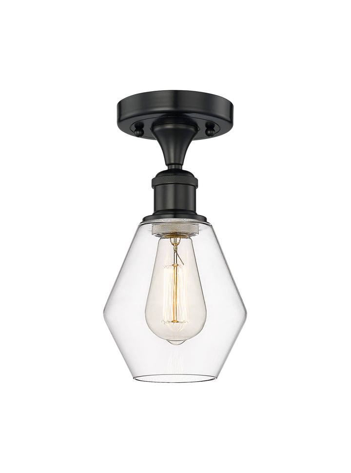 Innovations Lighting Cindyrella 6" Semi-Flush Mount - Matte Black