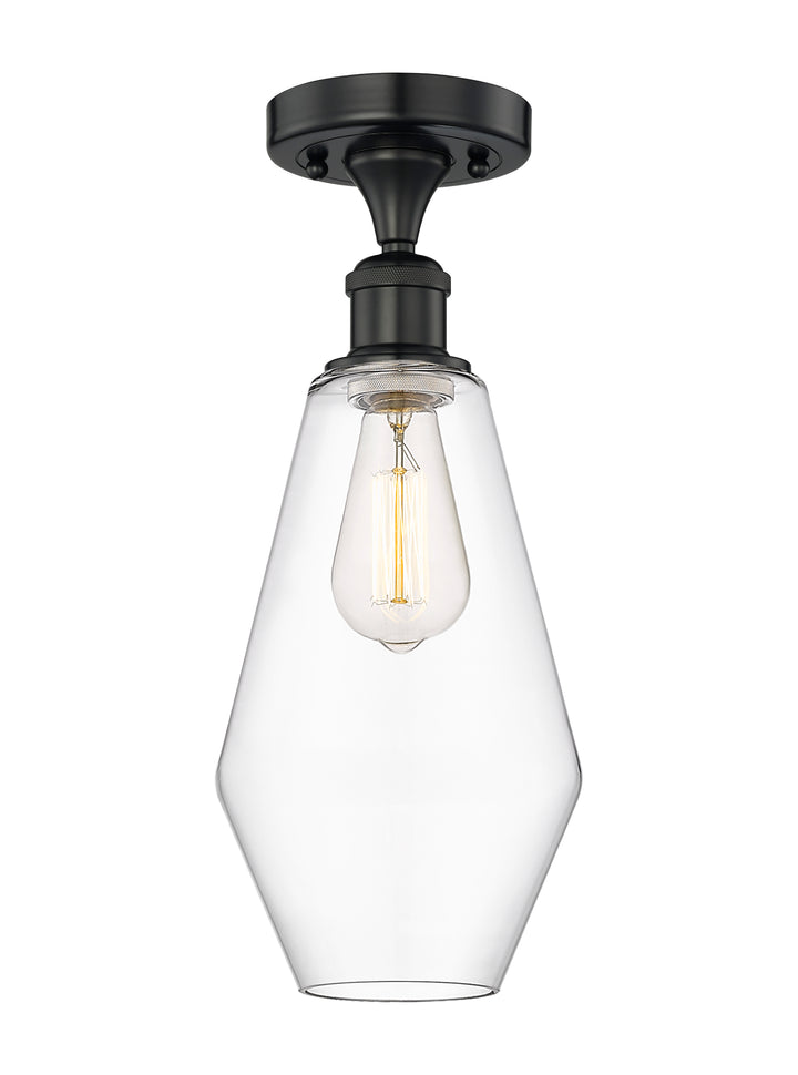 Innovations Lighting Cindyrella 7" Semi-Flush Mount - Matte Black