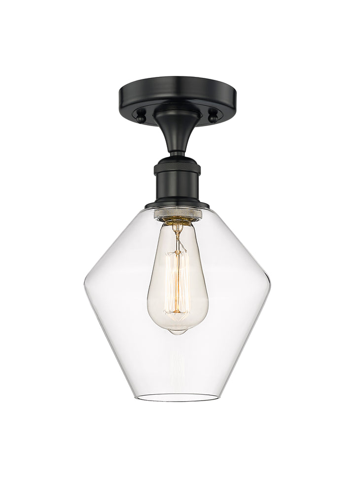 Innovations Lighting Cindyrella 8" Semi-Flush Mount - Matte Black