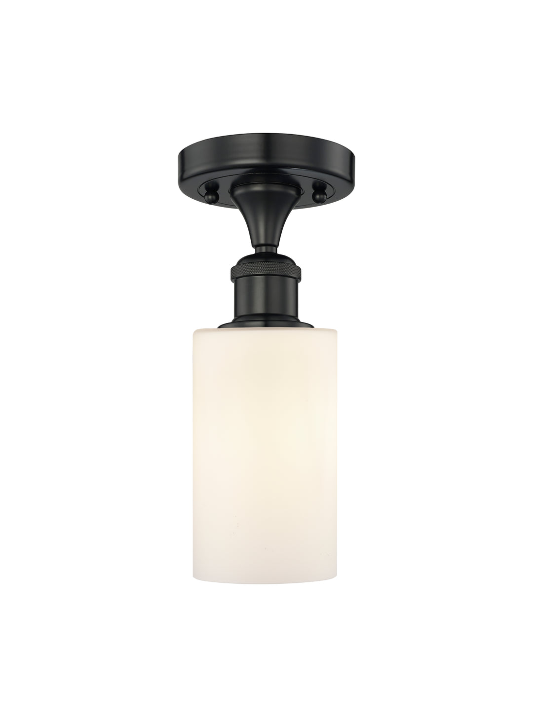 Innovations Lighting Clymer 4" Semi-Flush Mount - Matte Black