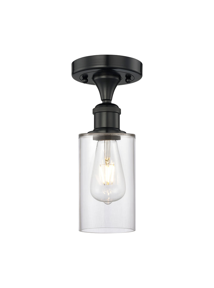 Innovations Lighting Clymer 4" Semi-Flush Mount - Matte Black