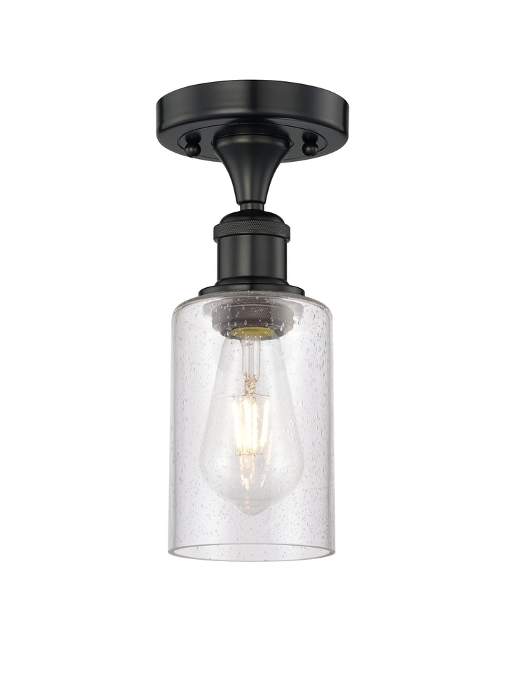 Innovations Lighting Clymer 4" Semi-Flush Mount - Matte Black