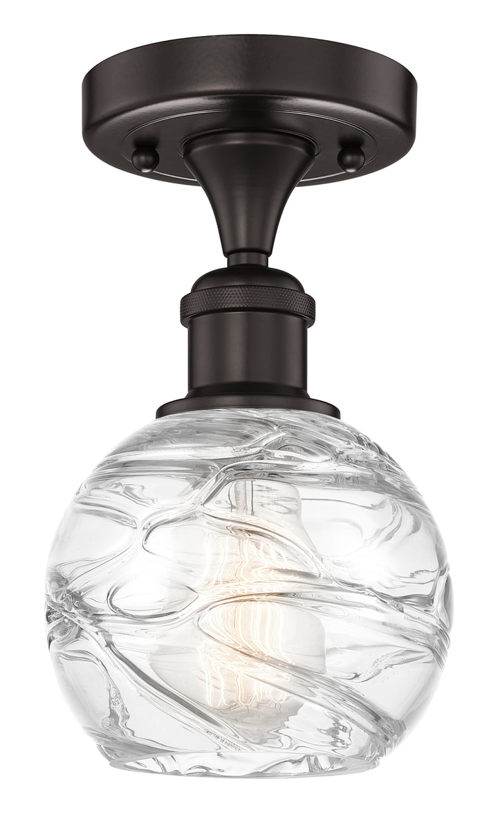 Innovations Lighting Athens Deco Swirl 6" Semi-Flush Mount - Oil Rubbed Bronze