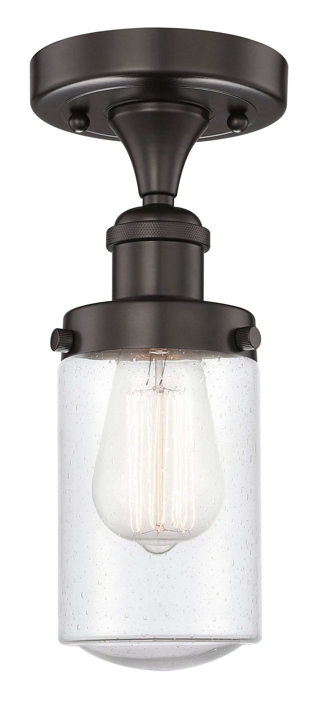 Innovations Lighting Dover 4.5" Semi-Flush Mount - Oil Rubbed Bronze