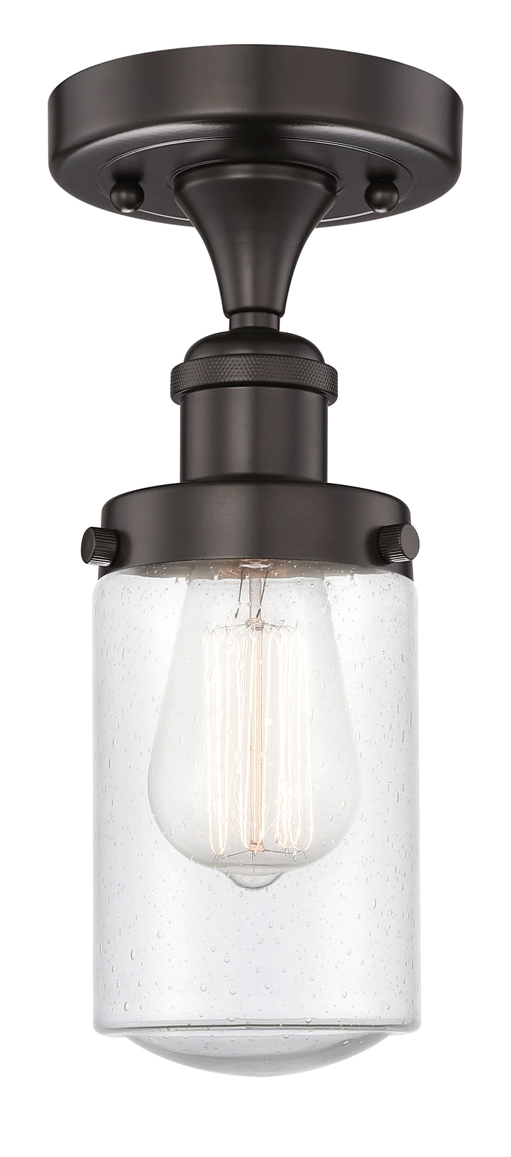 Innovations Lighting Dover 4.5" Semi-Flush Mount - Oil Rubbed Bronze