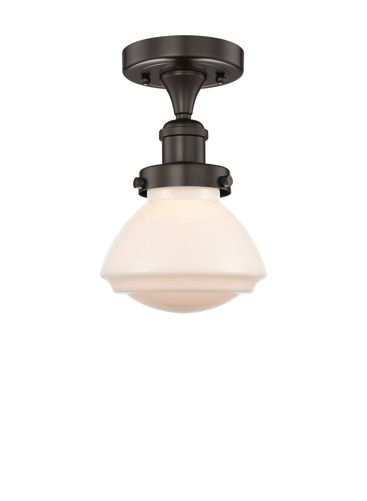 Innovations Lighting Olean 6.75" Semi-Flush Mount - Oil Rubbed Bronze