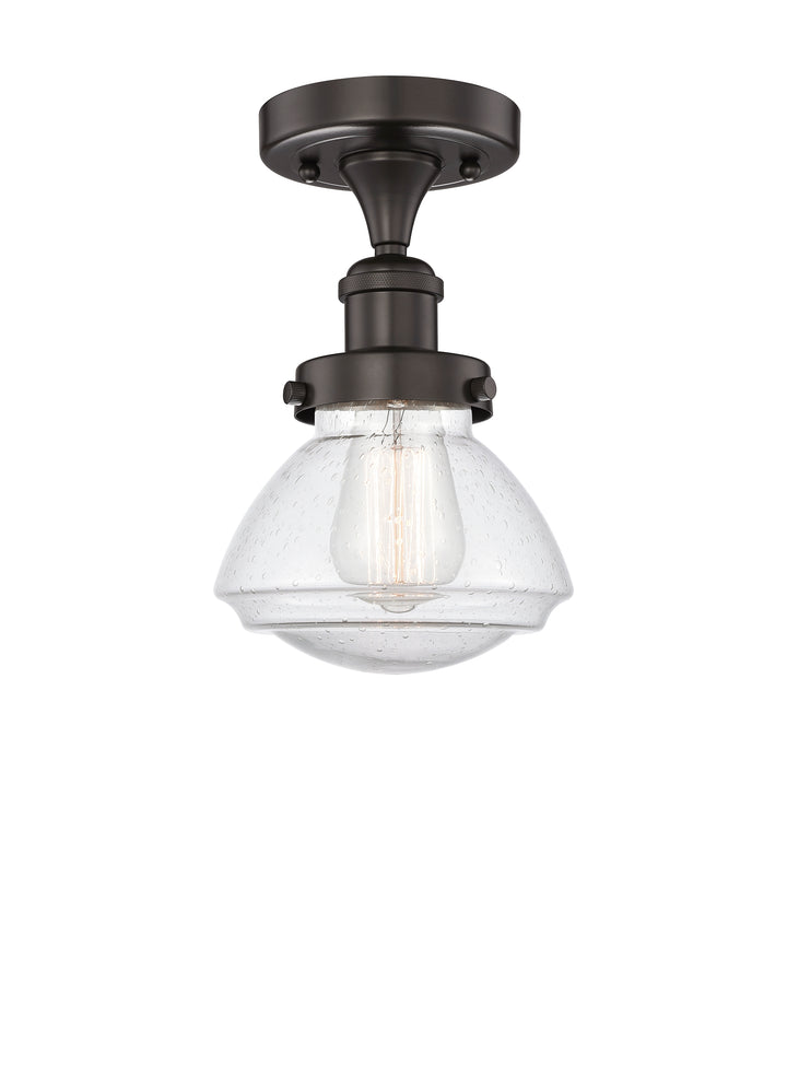 Innovations Lighting Olean 6.75" Semi-Flush Mount - Oil Rubbed Bronze