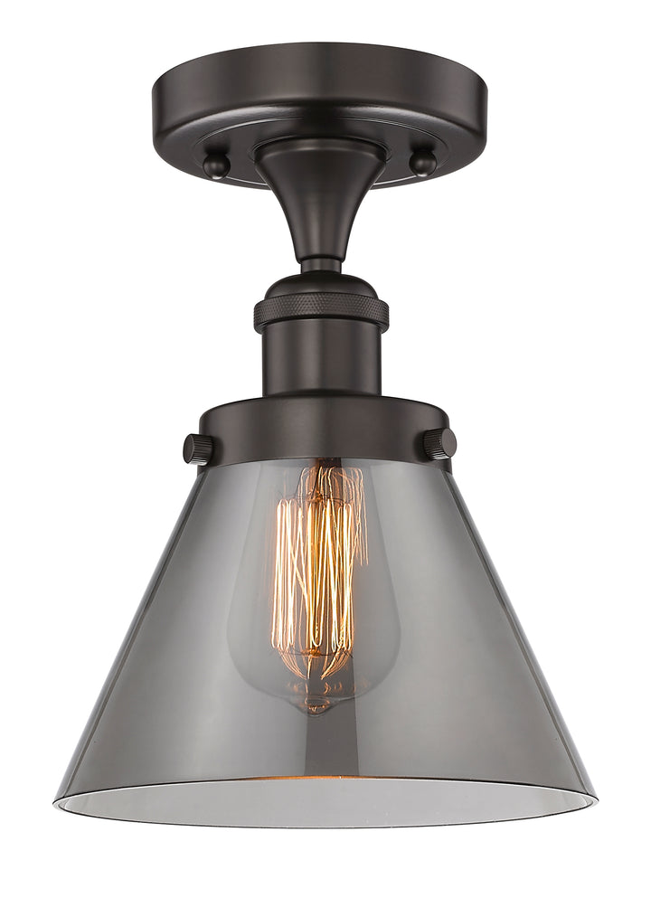 Innovations Lighting Cone 8" Semi-Flush Mount - Oil Rubbed Bronze