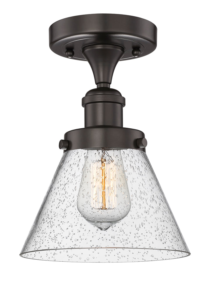 Innovations Lighting Cone 8" Semi-Flush Mount - Oil Rubbed Bronze