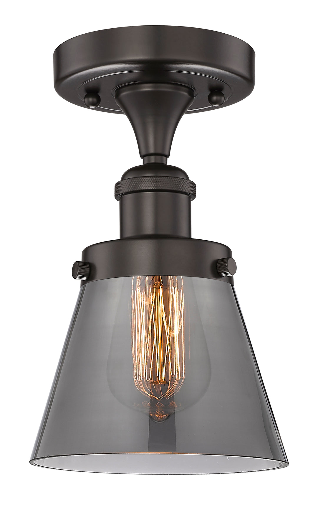 Innovations Lighting Cone 6" Semi-Flush Mount - Oil Rubbed Bronze