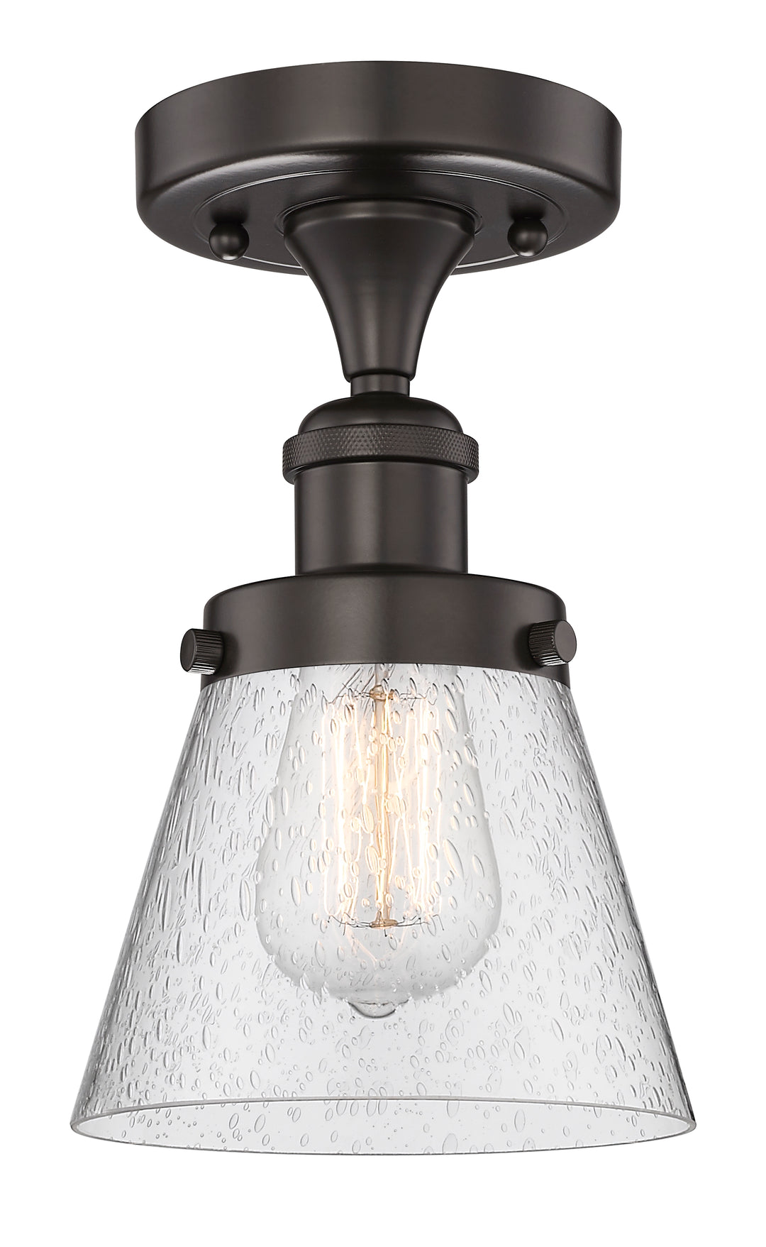 Innovations Lighting Cone 6" Semi-Flush Mount - Oil Rubbed Bronze
