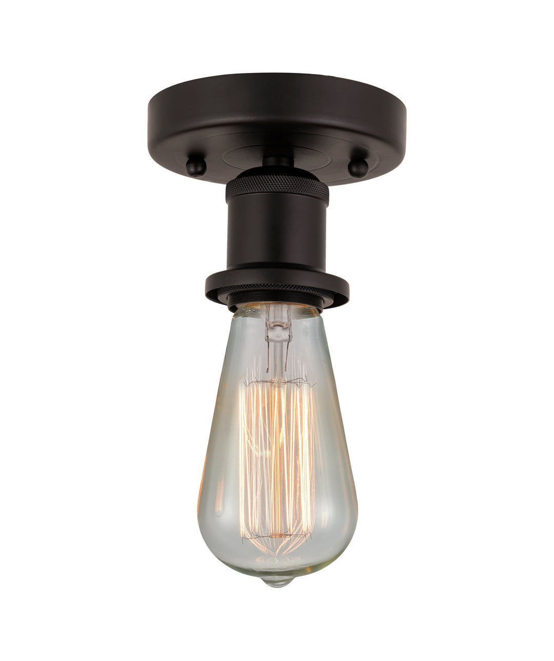 Innovations Lighting Bare Bulb Semi-Flush Mount - Oil Rubbed Bronze