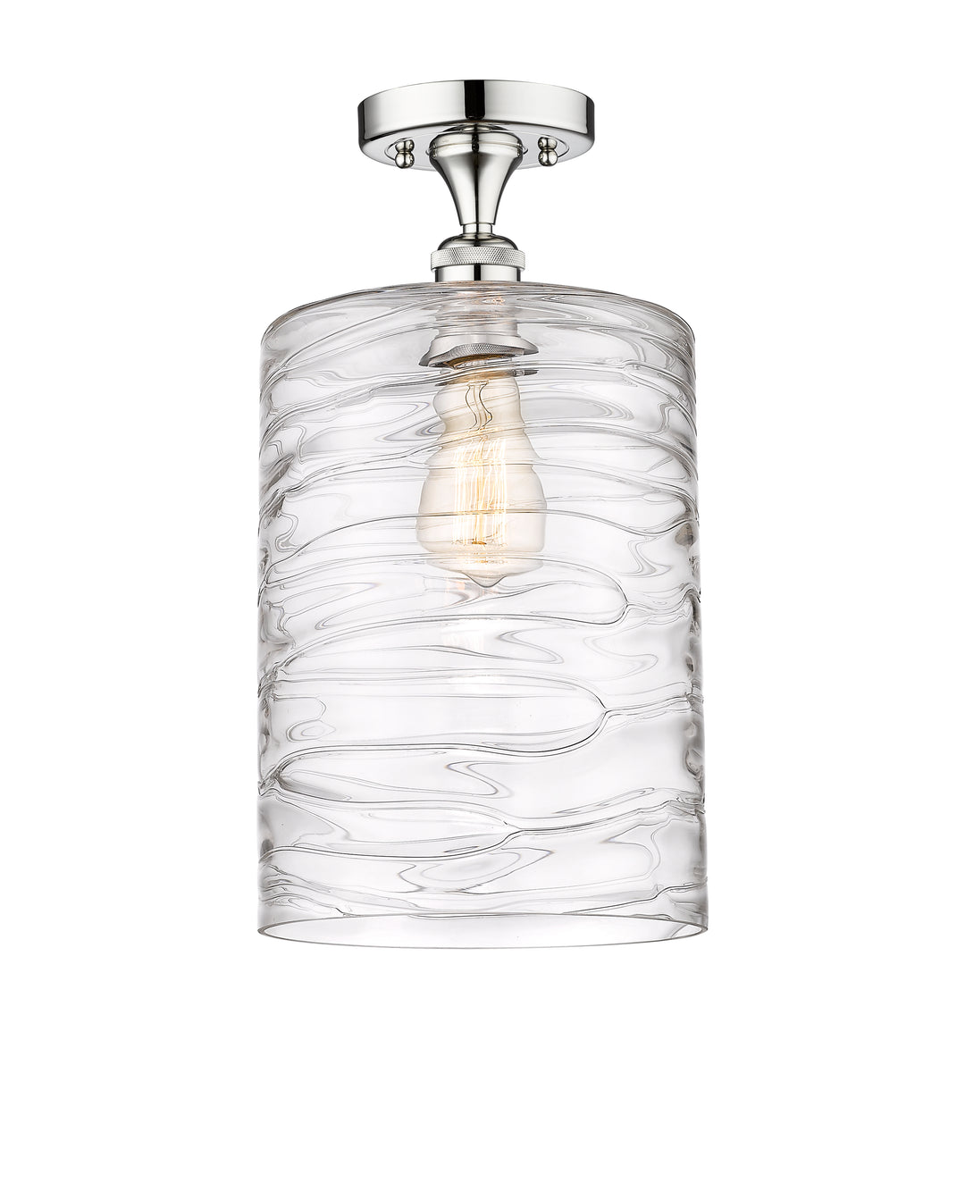 Innovations Lighting Cobbleskill 9" Semi-Flush Mount - Polished Chrome