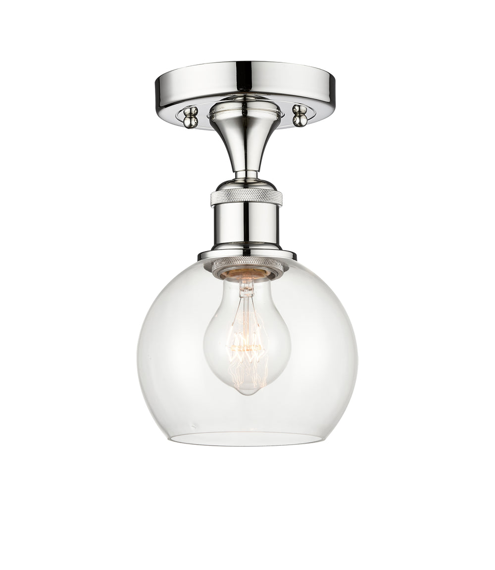 Innovations Lighting Athens 6" Semi-Flush Mount - Polished Chrome