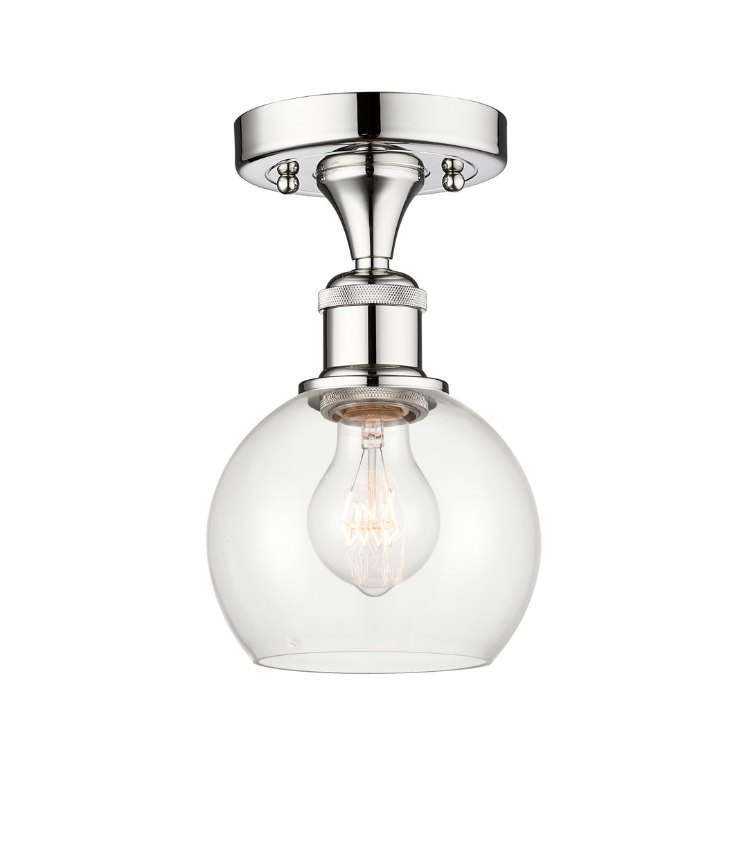 Innovations Lighting Athens 6" Semi-Flush Mount - Polished Chrome