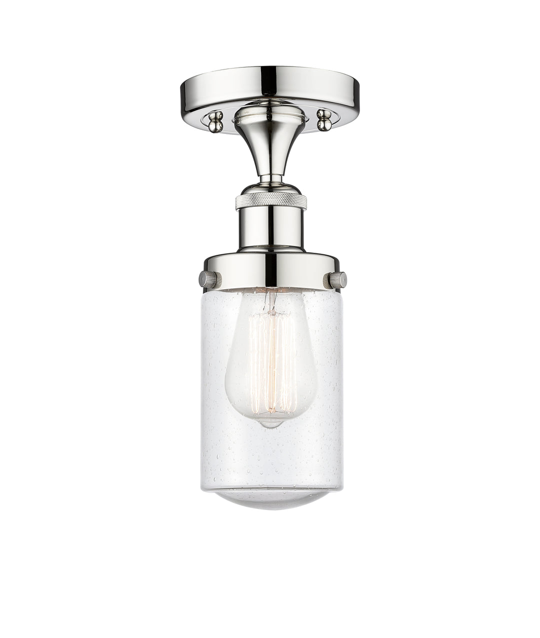 Innovations Lighting Dover 4.5" Semi-Flush Mount - Polished Chrome